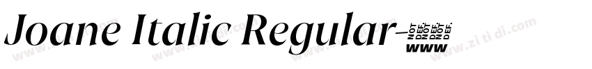 Joane Italic Regular字体转换